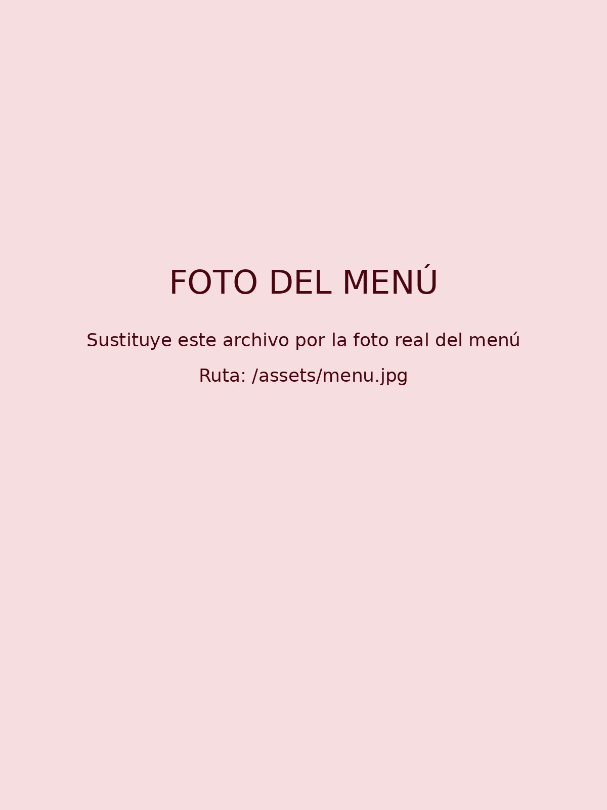 Menú El Amarre